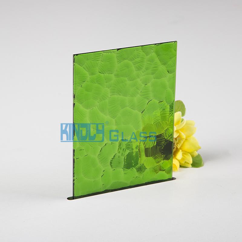 Vidrio impreso de verde oceánico
